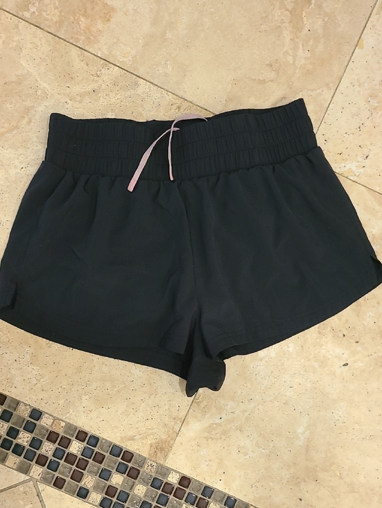 Varley Pants - Varley Black Athletic Shorts with Pink Drawstring Inseam 2"